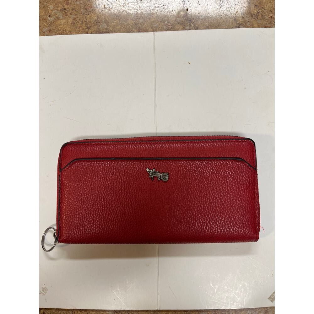 Matthew + Julian, red leather wallet